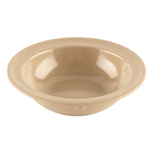 GET DN-335-S Supermel Sandstone Melamine 3.5 oz. Rimmed Fruit Bowl- 4 Doz