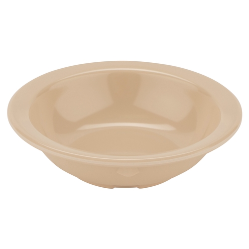 GET DN-335-T Supermel Tan Melamine 3.5 oz. Rimmed Fruit Bowl - 4 Doz