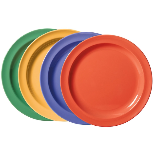 GET DP-906-MIX Supermel Color Mix Melamine 6.5" dia. Salad Plate - 4 Doz