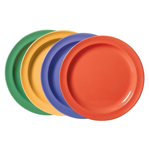 GET DP-910-MIX Creative Table Color Mix Melamine 10" dia. Plate - 2 Doz