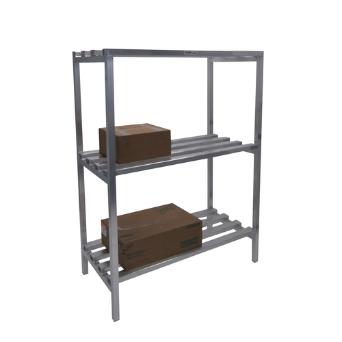 Channel Manufacturing DR2448-3 48"x 24" Welded Aluminum Dunnage Shelving Unit w/ 26"Spacing