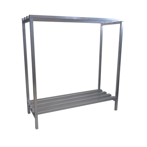 Channel Manufacturing DR2460-2 60"x24"Welded Aluminum Dunnage Shelving Unit w/ 52.5"Spacing