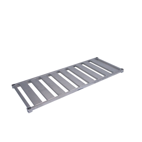 Channel Manufacturing EC2460 60" x 24" Aluminum E-Channel Shelf w/ 2 Cross Supports
