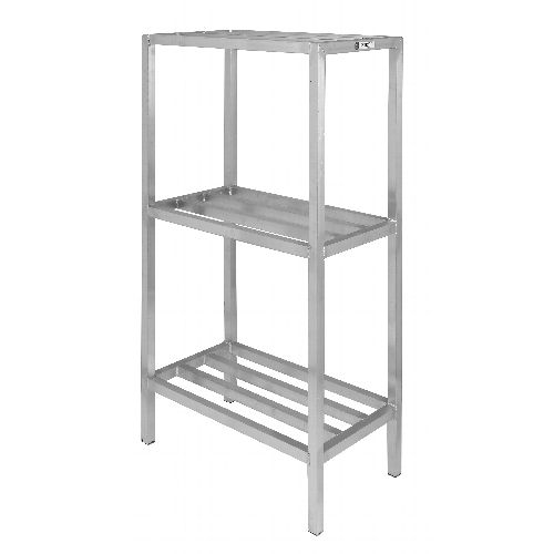 Channel Manufacturing ED2048-3 48"x 20" Welded Aluminum Dunnage Shelving Unit w/ 26"Spacing