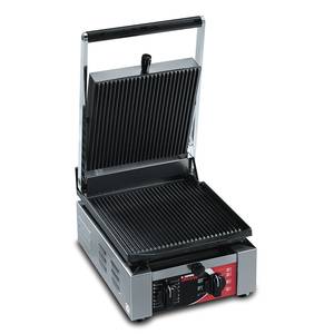 Sirman USA ELIO R Single Panini Grill w/ Grooved Top & Grooved Bottom