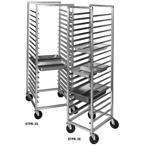 Channel Manufacturing ETPR-3E 16.5" x 22" x 70.5" Aluminum Food Pan Rack w/ 3" Spacing