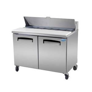 Fogel FLP-45-12 45" Refrigerated Sandwich Prep Table w/ Stainless Exterior