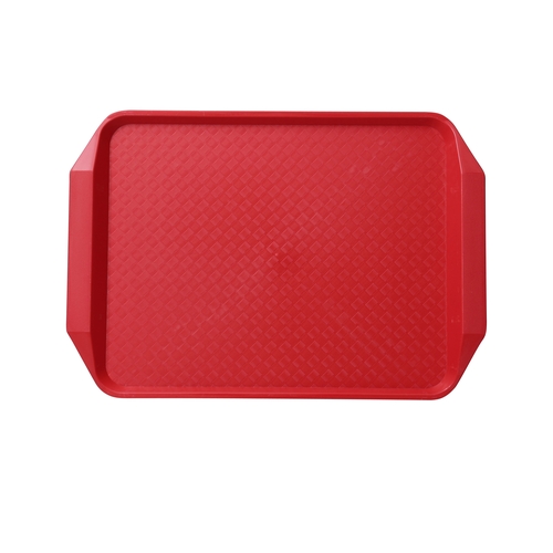 Yanco China FT-803RD Red Melamine 17" x 12" Serving Tray - 2 Doz