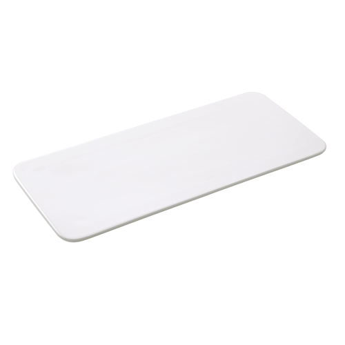 Yanco China FU-1416 Fuji Bone White Porcelain 16" x 7.5" Display Plate - 1 Doz