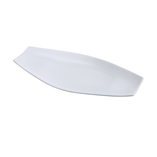 Yanco China FU-807 Fuji Bone White Porcelain 6" x 3" Coupe Platter - 3 Doz
