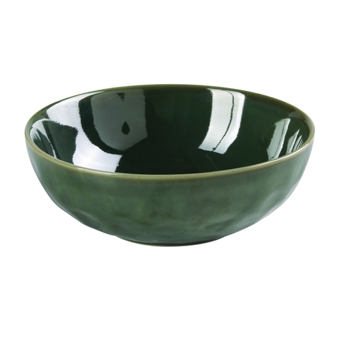 Yanco China GG-807 Green Gem Porcelain 28 oz. Deep Salad Bowl - 2 Doz