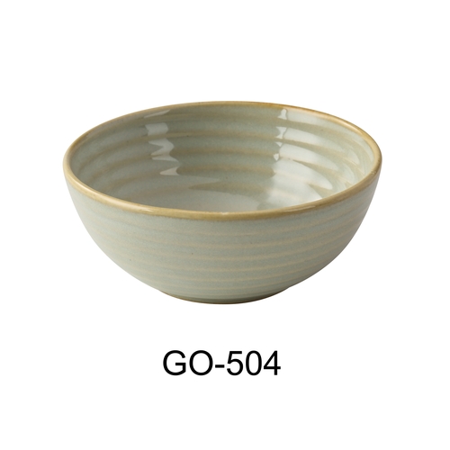 Yanco China GO-504 Golden Coast Earthy Tone Porcelain 7 oz. Small Bowl- 3 Dozen
