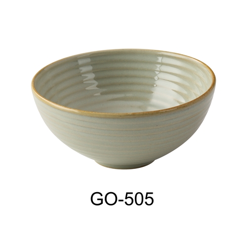 Yanco China GO-505 Golden Coast Earthy Tone Porcelain 15 oz. Cereal Bowl- 3 Doz