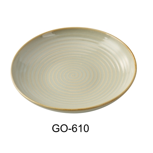 Yanco China GO-610 Golden Coast Earthy Tone Porcelain 30 oz. Salad Bowl - 1 Doz