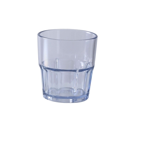 Yanco China HA-007 Hawaii Clear Plastic 7 oz. Rocks Glass - 6 Doz