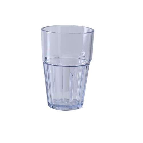 Yanco China HA-010 Hawaii Clear Plastic 10 oz. Double Rocks Glass - 6 Doz