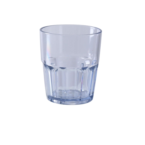 Yanco China HA-012 Hawaii Clear Plastic 12 oz. Double Rocks Glass - 6 Doz