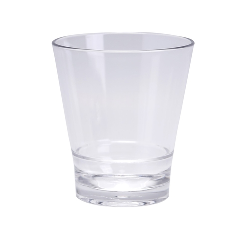 Yanco China HA-209 Hawaii Clear Plastic 9 oz. Rocks Glass - 2 Doz
