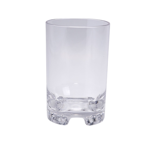 Yanco China HA-312 Hawaii Clear Plastic 12 oz. 3" dia. Rocks Glass - 2 Doz