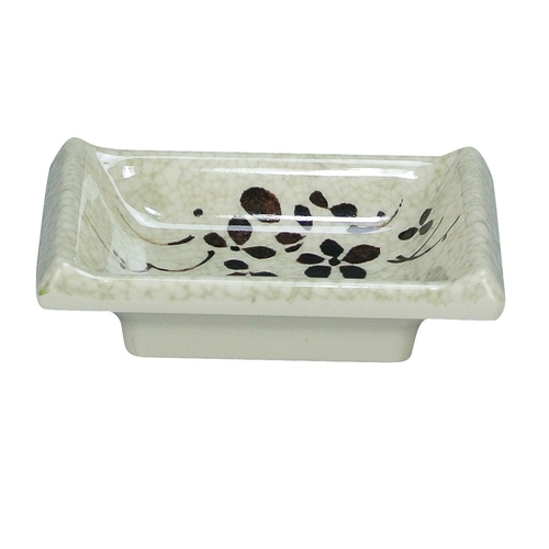 Yanco China HO-4046 Honda Melamine 2.5 oz. Rectangular Sauce Dish - 6 Doz