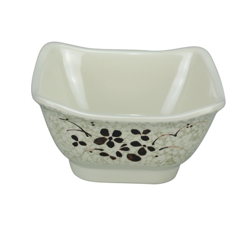 Yanco China HO-5450 Honda Melamine 10 oz. 4.75" x 4.75" Square Bowl - 4 Doz