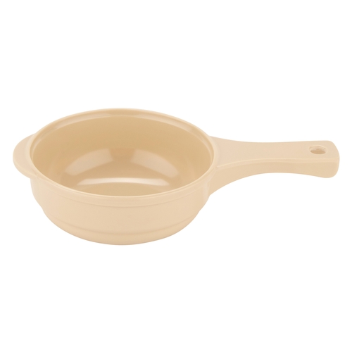 GET HSB-110-T Supermel Tan Melamine 10 oz. Soup Bowl w/ Handle - 1 Doz