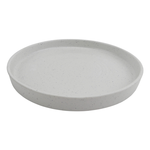 GET INF116 Infuse Natural Stone Melamine 12" dia. Edge Rim Plate-8 Each