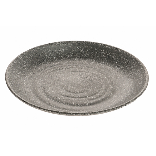 GET INF202 Infuse Stone Grey Melamine 6.25" Plate - 40 Each