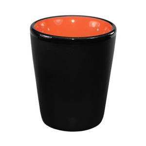 International Tableware, Inc 81122-2956/05MF-05C Hilo Black/Orange 1-1/2 oz Porcelain Shot Cup