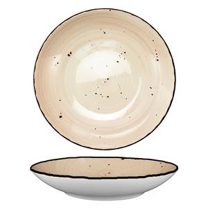 International Tableware, Inc RT-110-WH Rotana Wheat 42 oz Ceramic Round Pasta Bowl