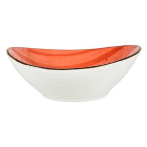 International Tableware, Inc RT-15-RU Rotana Ruby 3-1/2 oz Ceramic Oval Bowl