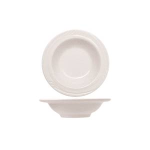 International Tableware, Inc AM-10 Amsterdam Bright White 9 oz Porcelain Grapefruit Bowl