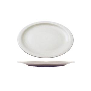 International Tableware, Inc BR-13 Brighton European White 11-1/2" x 9" Porcelain Platter