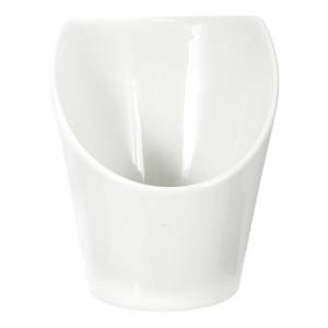 International Tableware, Inc AP-7 Bright White 7" Diameter Porcelain Appetizer Cup