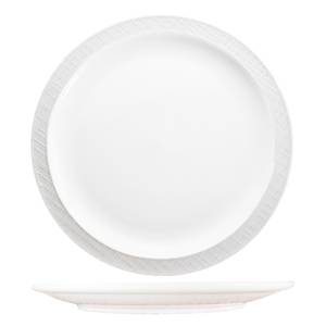 International Tableware, Inc DRN-22 Dresden Bright White 8-3/8" Diameter Narrow Rim Plate