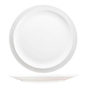 International Tableware, Inc DRN-6 Dresden Bright White 6-1/4" Diameter Porcelain Plate