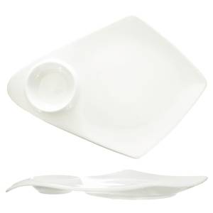 International Tableware, Inc KT-160 Bright White 16" Diameter Porcelain Plate