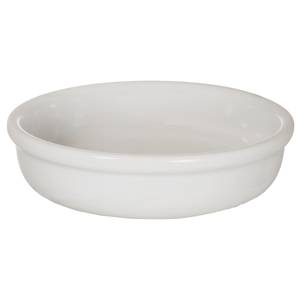 International Tableware, Inc OB-55-EW European White 8 oz Ceramic Round Crème Brulee