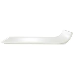 International Tableware, Inc SL-120 Bright White 12" Porcelain Rectangular Slider Tray