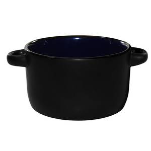 International Tableware, Inc 83567-2901/05MF-05C Hilo Black/Cobalt Blue 12-1/2 oz Porcelain Bistro Soup Bowl