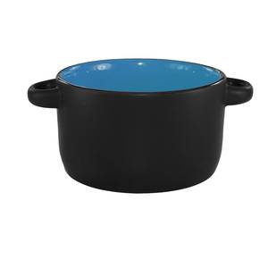International Tableware, Inc 83567-2903/05MF-05C Hilo Black/Sky Blue 12-1/2 oz Porcelain Bistro Soup Bowl