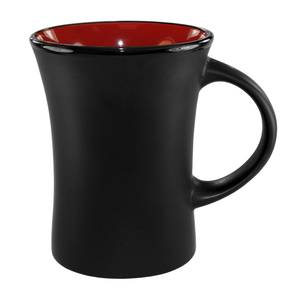 International Tableware, Inc 83570-2904/05MF-05C Hilo Black/Red 10 oz Porcelain Venturi Mug