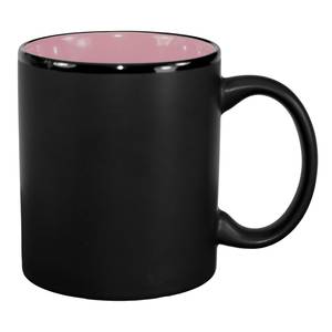 International Tableware, Inc 87168-26/05MF-05C Hilo Black/Pink 11 oz Porcelain Mug