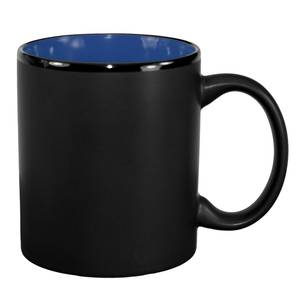 International Tableware, Inc 87168-2899/05MF-05C Hilo Black/Country Blue 10 oz Porcelain Mug