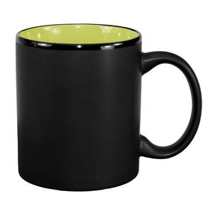 International Tableware, Inc 87168-2902/05MF-05C Hilo Black/Rye Green 11 oz Porcelain Mug