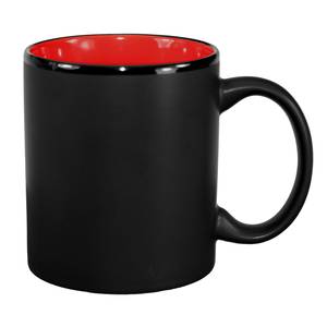International Tableware, Inc 87168-2904/05MF-05C Hilo Black/Red 11 oz Porcelain Mug