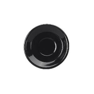 International Tableware, Inc 81376-05S Cancun Black 6-1/4" Ceramic Bistro Saucer