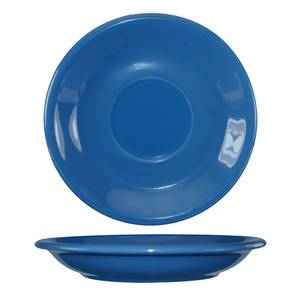 International Tableware, Inc 81376-06S Cancun Light Blue 6-1/4" Ceramic Bistro Saucer