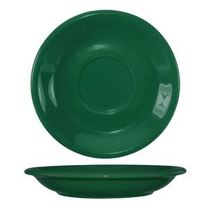 International Tableware, Inc 81376-67S Cancun Green 6-1/4" Ceramic Bistro Saucer