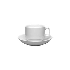 International Tableware, Inc 82002-02 European White 6 oz Ceramic Cappuccino Cup